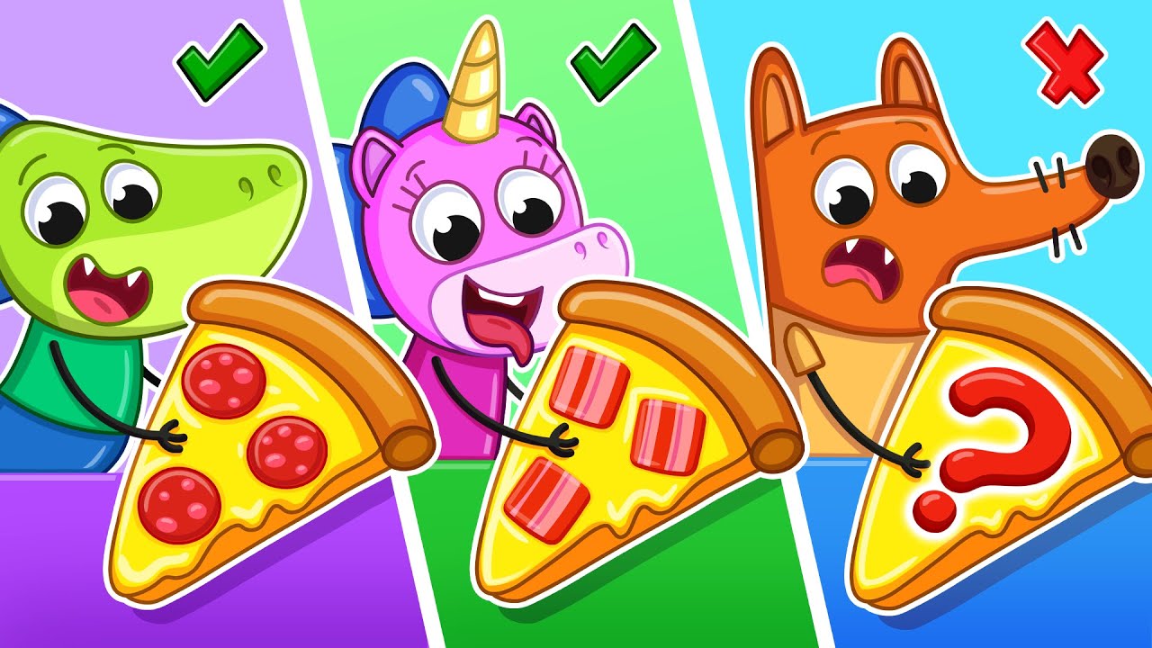 Pizza Challenge! | Circle vs Square vs Triangle | Kids Learn Shapes | Teeny Mimi & Friends🦄