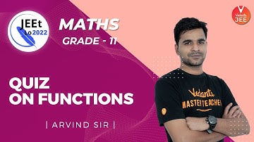 Relations and Functions | Functions Quiz | Class 11 | JEE Main 2022 | JEEt Lo 2022 | Vedantu JEE