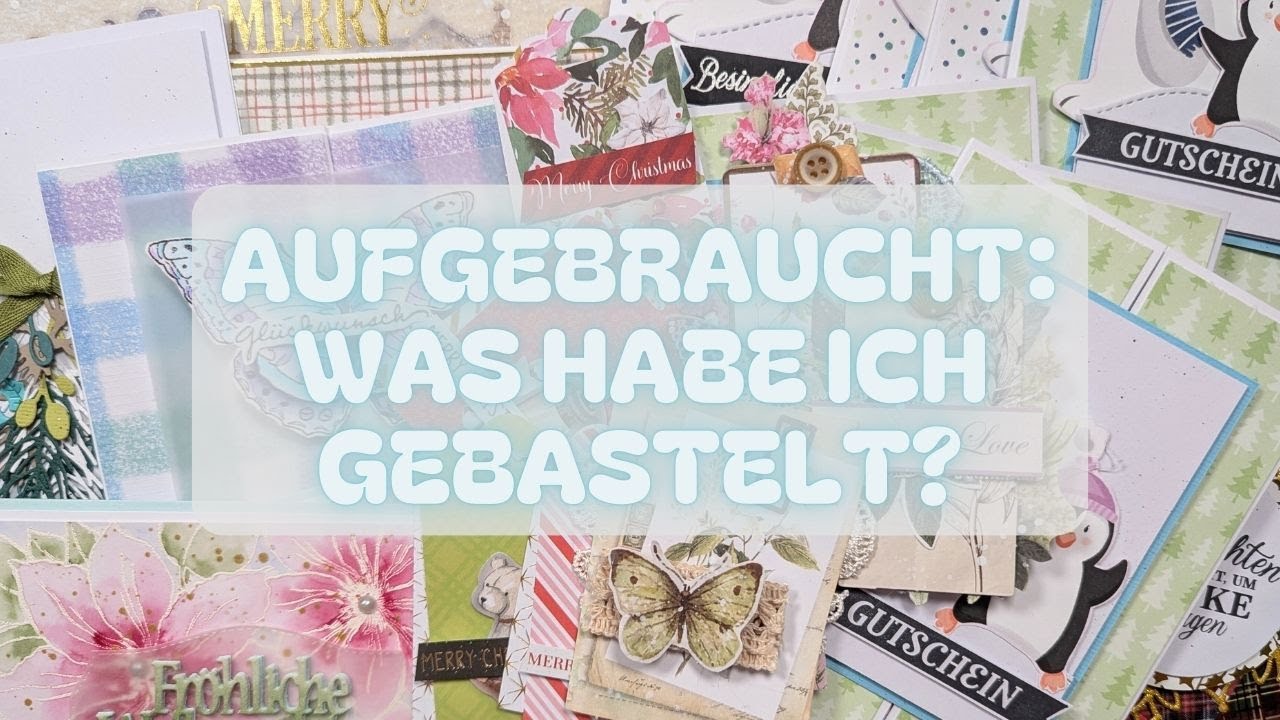 Bastelmaterial endlich aufbrauchen! Bastelkorb des Monats I Craft Update November 25