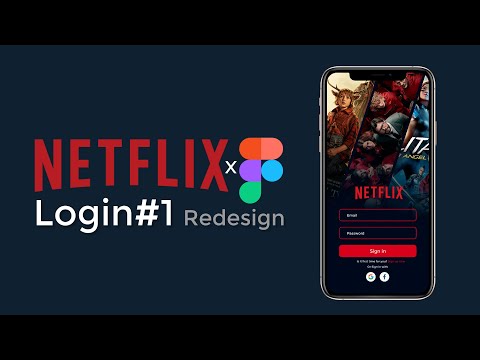 Netflix Mobile App Redesign with Figma : Login #1