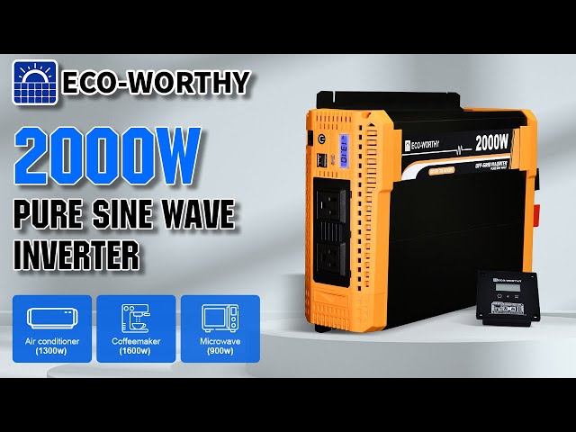 Use ECO WORTHY 2000W Pure Sine Wave Inverter to power RV