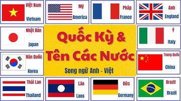 Dạy Bé Học Quốc Kỳ Và Tên Các Nước Trên Thế Giới | Names and Flags of Countries