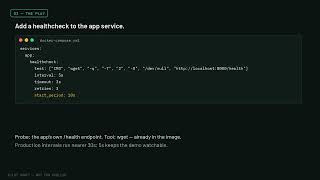 Docker Compose Healthchecks That Actually Catch a Dead App