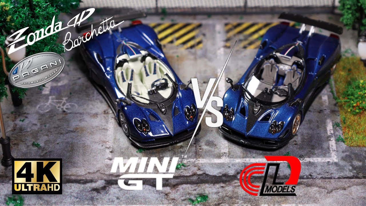 Mini GT vs LCD Model 1:64 - Pagani Huayra Zonda HP - YouTube