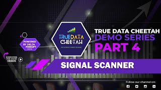 Information TRUEDATA CHEETAH | Signal Scanner | Demo Series Part 4 | Technical Analysis Software News