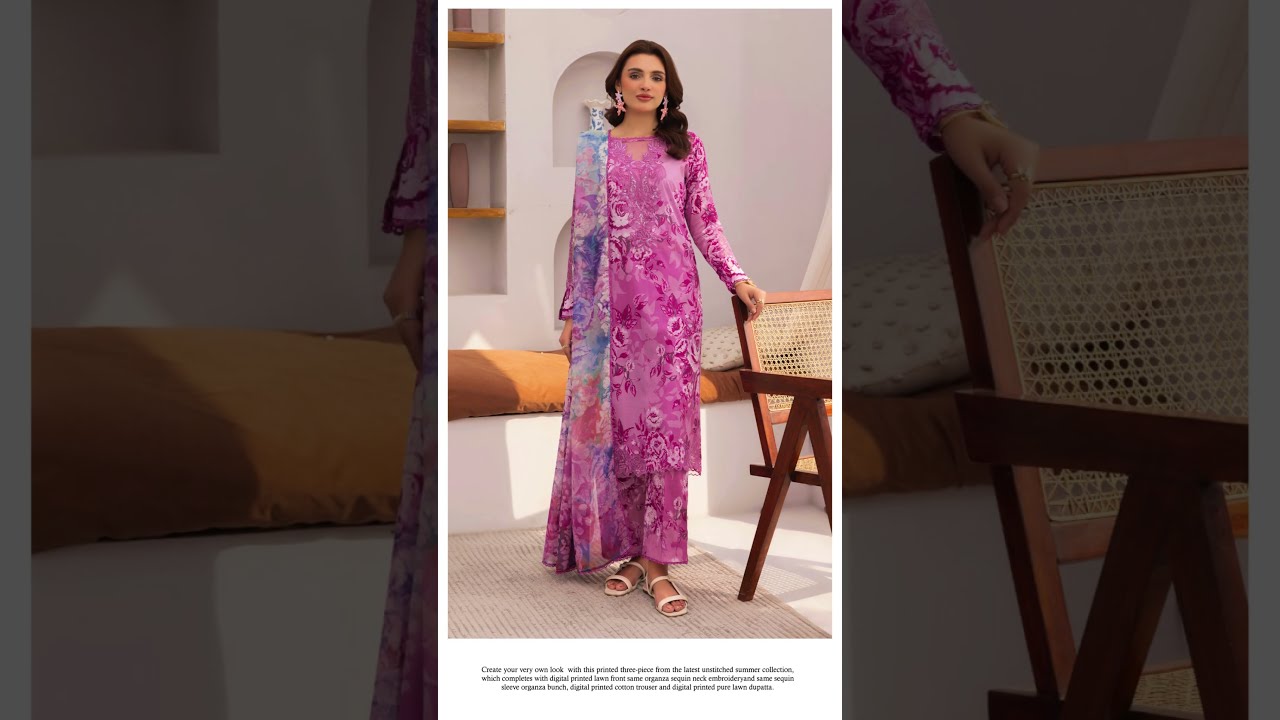 GULLJEE ZARIA Vol#01 | Luxury Unstitched Lawn Collection 2025 | BRENISH Fabrics