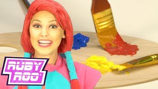 Painting With Ruby - Ruby Roo's Magic Wheel | Kids Videos! ABCs For Kids | Sandaroo