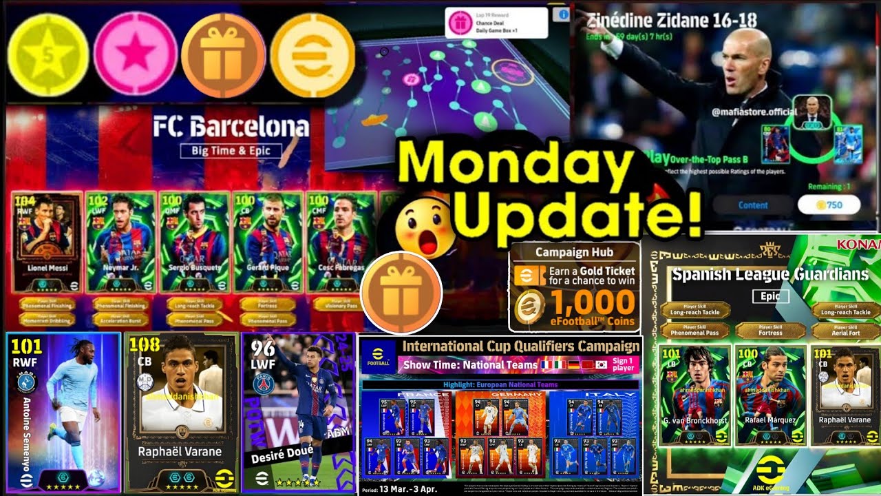 🚨 Monday & Thursday Update Leakes & Free Epic & Free Coins eFootball 2026 mobile!