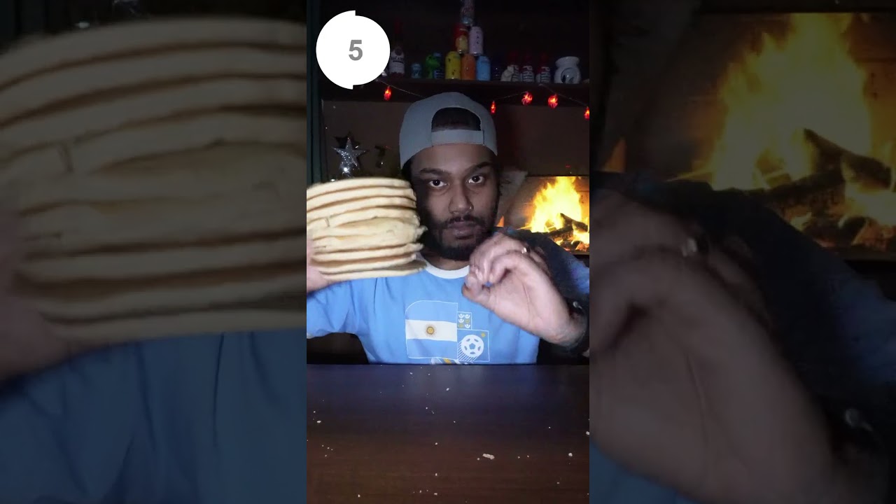 How Many Pancakes Can I Fit In My Mouth? #shorts