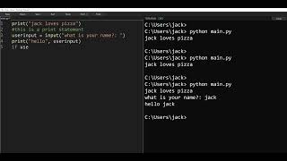 Print, input, if - Python Tutorial for Beginners