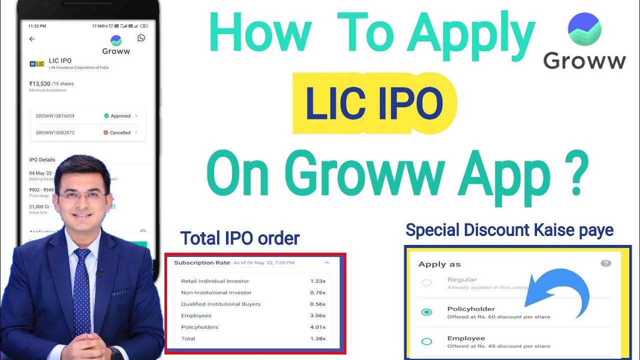 how To Apply LIC IPO As a policyholder, how to apply LIC ipo, How to