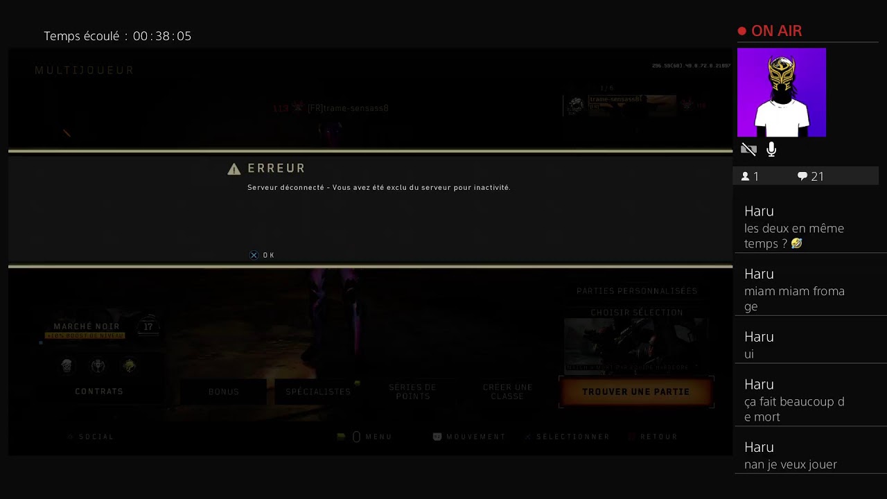 Live bo4 détente   go les 1,5k