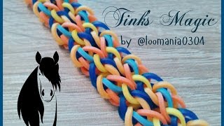 Rainbow Loom bracelet TINK'S MAGIC hook only design