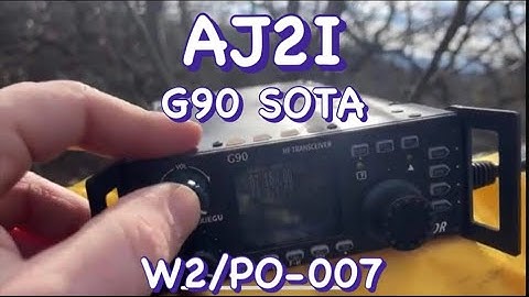 SOTA activation w3-po-007. #xiegu g90. # ny4g efhw