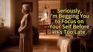 Seriously, I'm Begging You to Focus on Your Self Before It's Too Late#seniorwisdom #aginggracefully