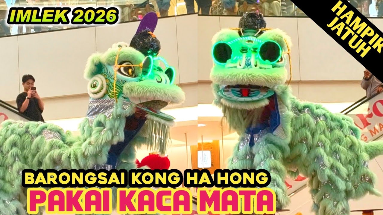 Barongsai Tonggak KONG HA HONG Terpeleset | Lion Dance cny 2026