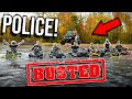 Abandoned GOLF COURSE on FOUR WHEELERS! *COPS BUST US*