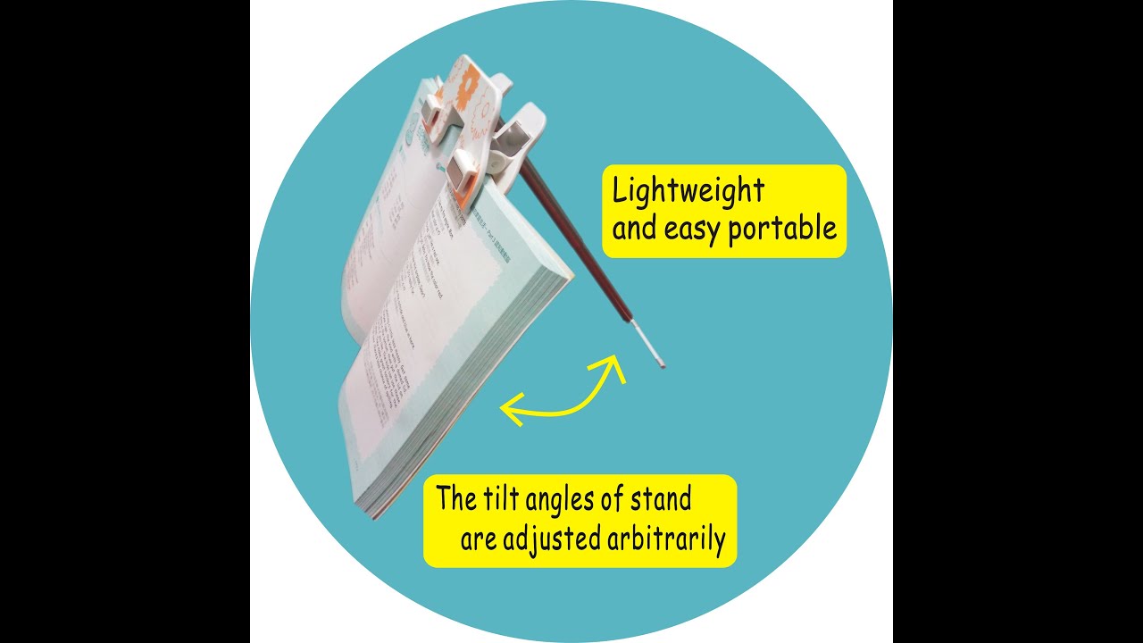 One-hand pages turning / BH-201 Music book clip page holder / Detailed instruction video