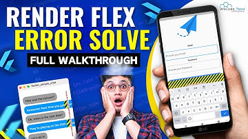 Solved: Common RenderFlex Error in Flutter - Full Walkthrough