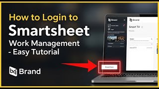 How to login to Smartsheet Work Management - Easy Tutorial
