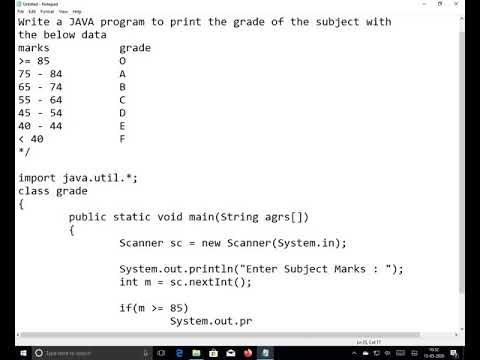 [2020]-Programming in JAVA - Control Structure - Decision Making - else if ladder - Practice part 3