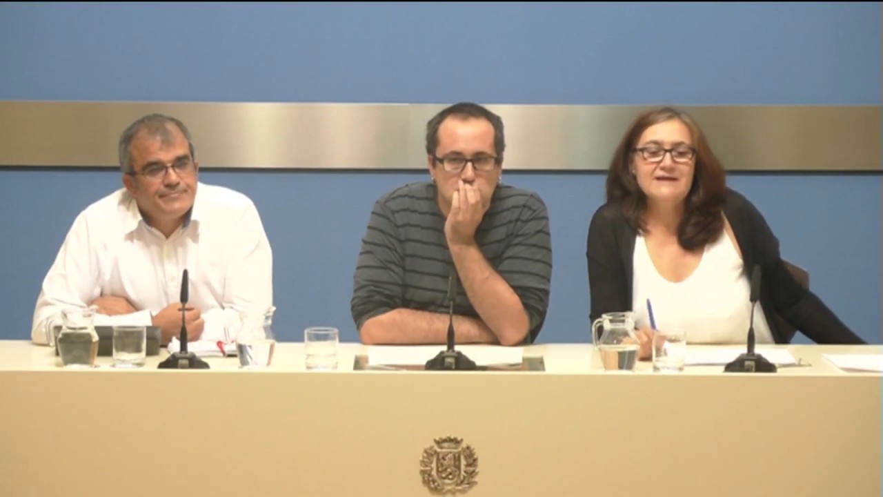 20 de septiembre de 2017. Presentación del futuro barómetro municipal de Zaragoza servicios al contribuyente