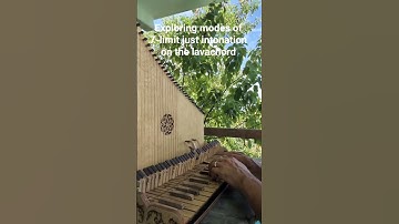 Exploring modes of 7-limit just intonation on the lavachord #microtonal #justintonation