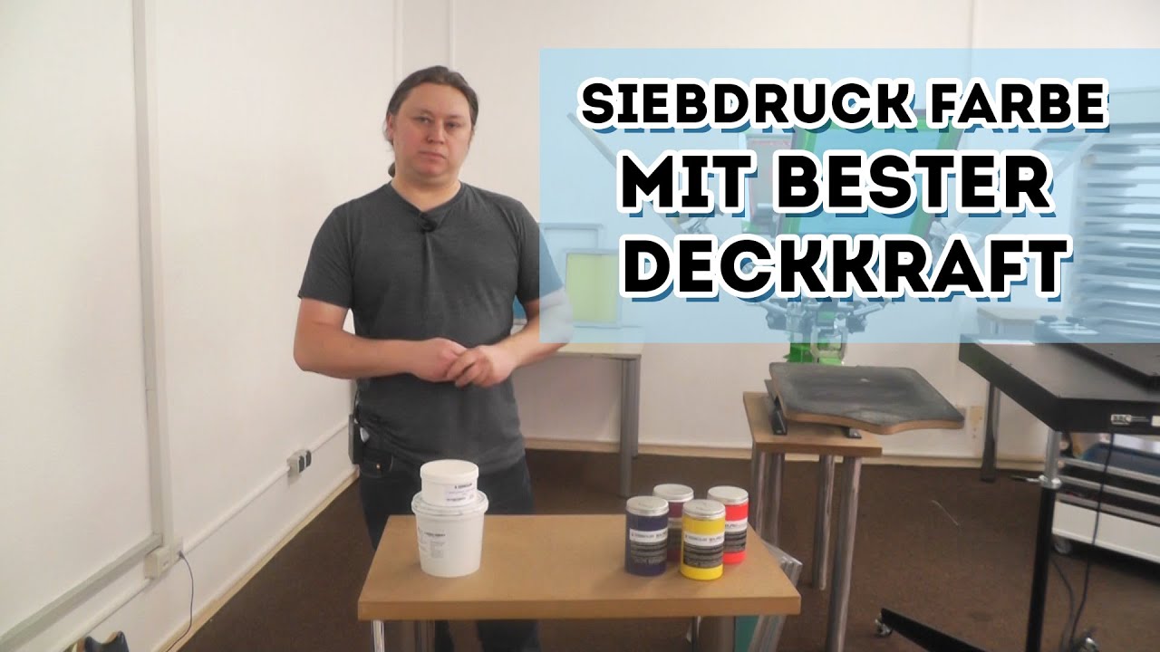 Siebdruckfarbe mit höchster Deckkraft - Plastisolfarbe + SDLPRO Farben ...