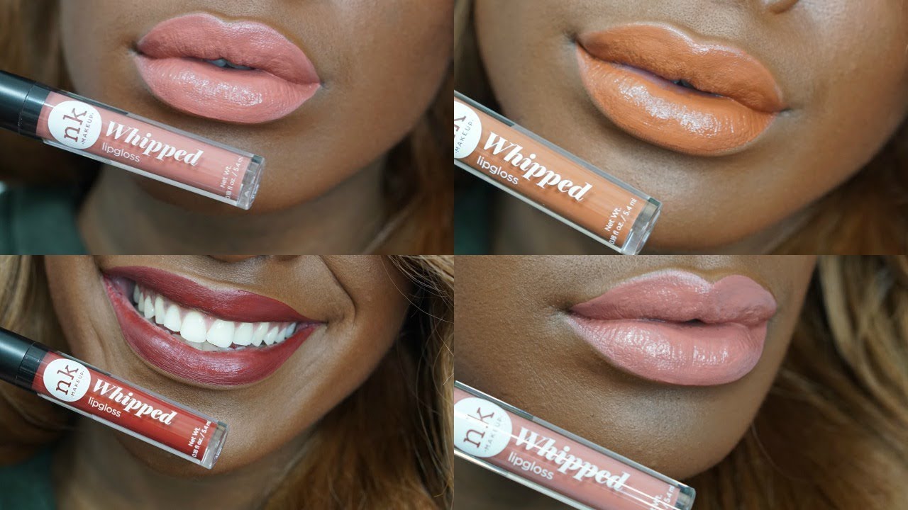 NICKA K WHIPPED LIP GLOSS SWATCHES |NKENNA ROSE