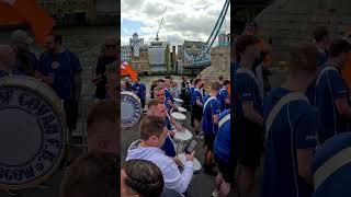 Pride of Govan FB going under Tower Bridge