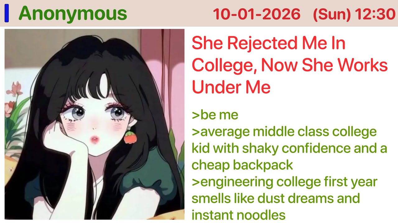 She Rejected Me In College, Now She Works Under Me | 4Chan Greentext Stories