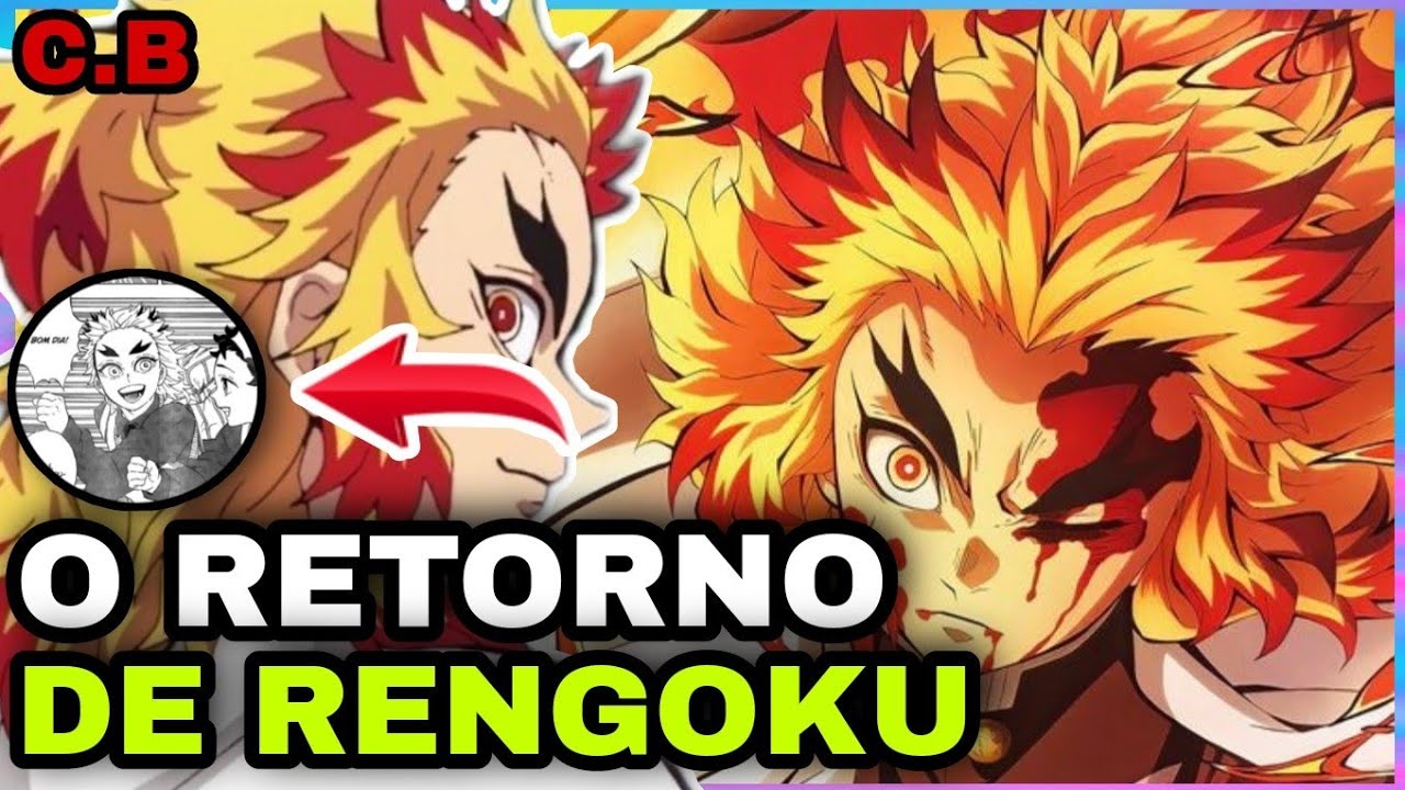 Em um período pandêmico, Kyojuro Rengoku - Hashira - Pilar do Fogo salvou  eu e milhares de pessoas naquele super evento contra o Lua…