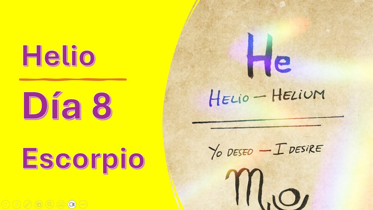 Helio - Día 8 - Escorpio (TIEMPO - SoyMati.red), Matías de Stefano.  Alkhemia.