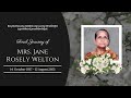 Final Journey of Mrs. Jane Rosely Welton (86 Yrs) | 13.08.2023 | 01:00 PM - Manipal Udupi