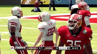 Nebraska Vs Georgia  Ncaa Football 13 Flashback Mulligan  Capital One Bowl Game Sim