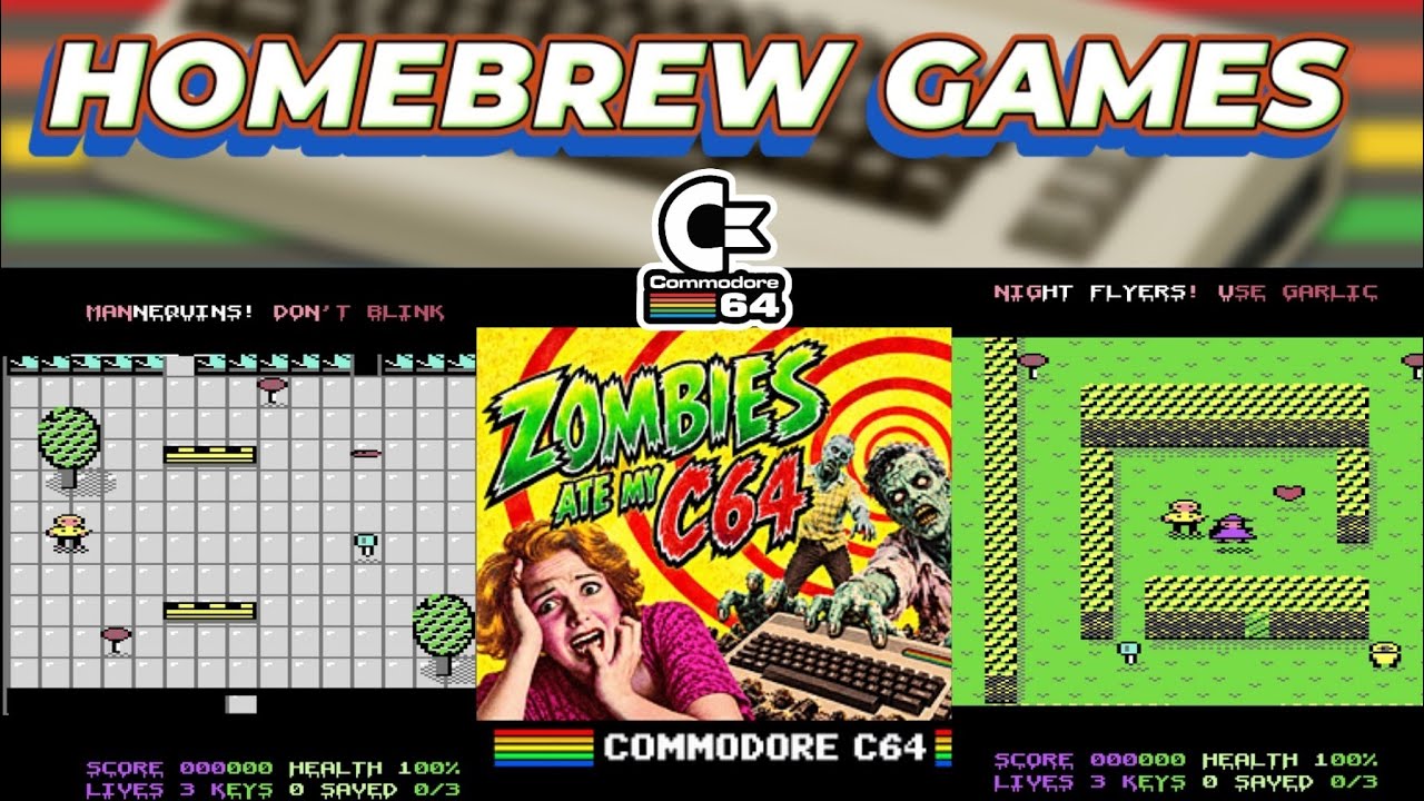 Zombies Ate My C64 - New Commodore 64 Game 2026 - YouTube