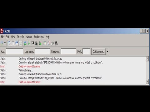 SOLUTION: FileZilla Connection Failed With EAI_NODATA EAI_NONAME Solution: Filezilla Connection Failed With Eai_Nodata Eai_Noname