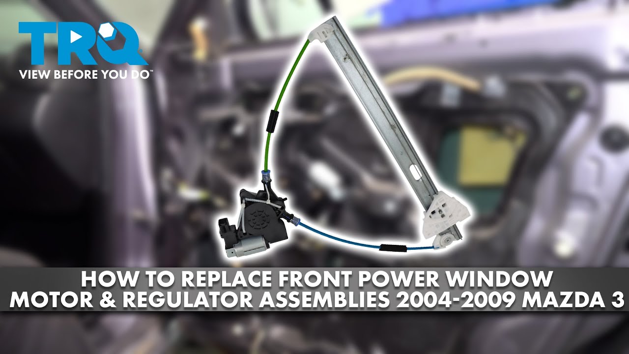 How to Replace Front Power Window Motor & Regulator Assemblies 2004-2009 Mazda 3