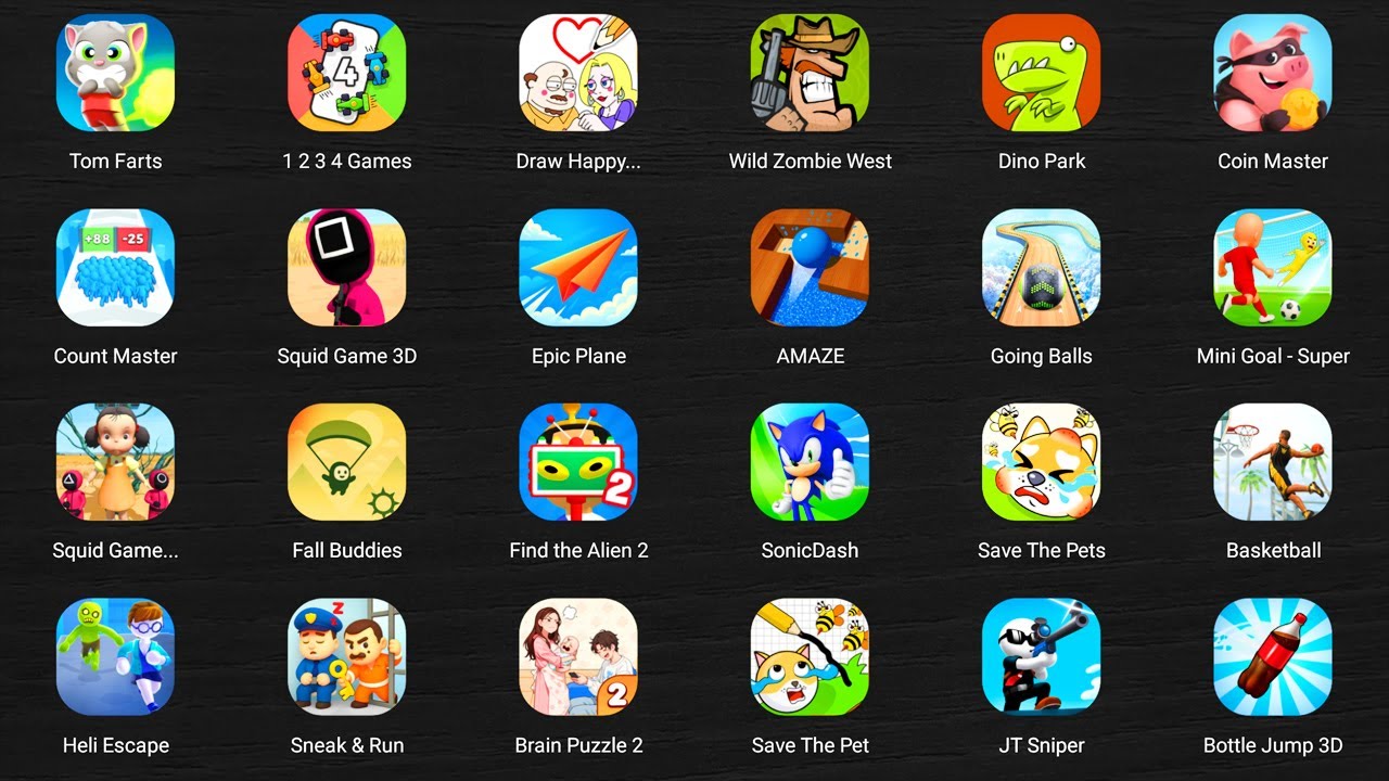 Roblox,Shape Transform,Find the Alien,Join Blob Clash,Race Master 3D,Foot Doctor ASMR,Angry Birds 2