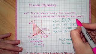 A2 3.4 Linear Programming