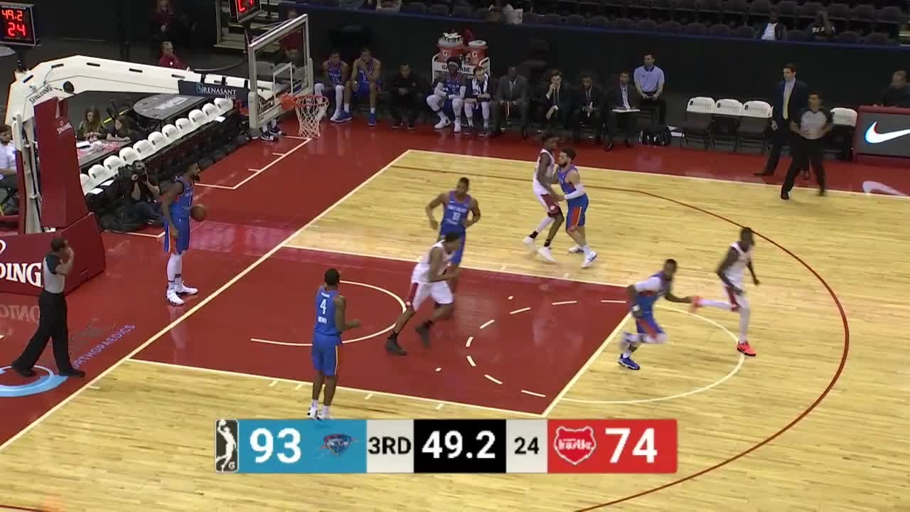 Ivan Rabb Posts 13 points & 10 rebounds vs. Oklahoma City Blue