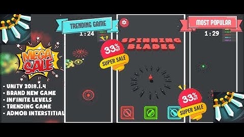 Spinning Blades | Unity Source Code for Sale | sellmyapp.com