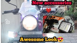 New must needed accessories for my Royal Enfield ES 350😍