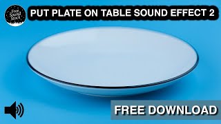 Plate Put on a Table Sound Effect