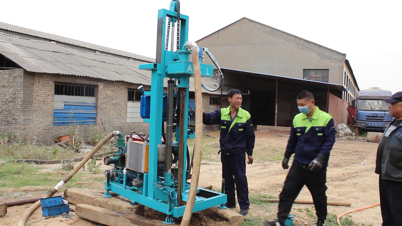 How Small Hydraulic Well Drilling Machine Works? YouTube