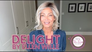 DELIGHT by ELLEN WILLE Wig Review in Pearl Blonde Rooted - WigsByPattisPearls.com