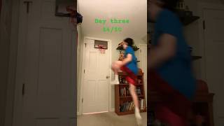 Day 3 of making between the legs dunk#fyp #mini hoop
