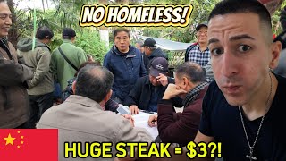 Life in a Working-Class Chinese neighborhood (media LIES! - biggest pork steak is so delicious!)