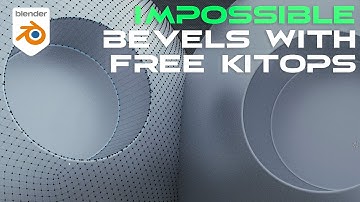 Impossible bevels with FREE KitOPS for Blender