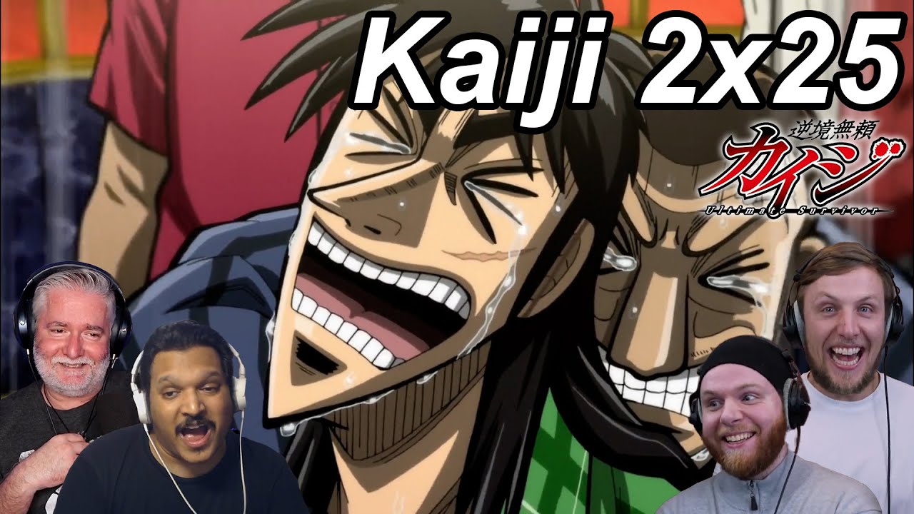 Kaiji Ultimate Survivor 2x25 Reactions | Great Anime Reactors!!! | 【カイジ】【海外の反応】
